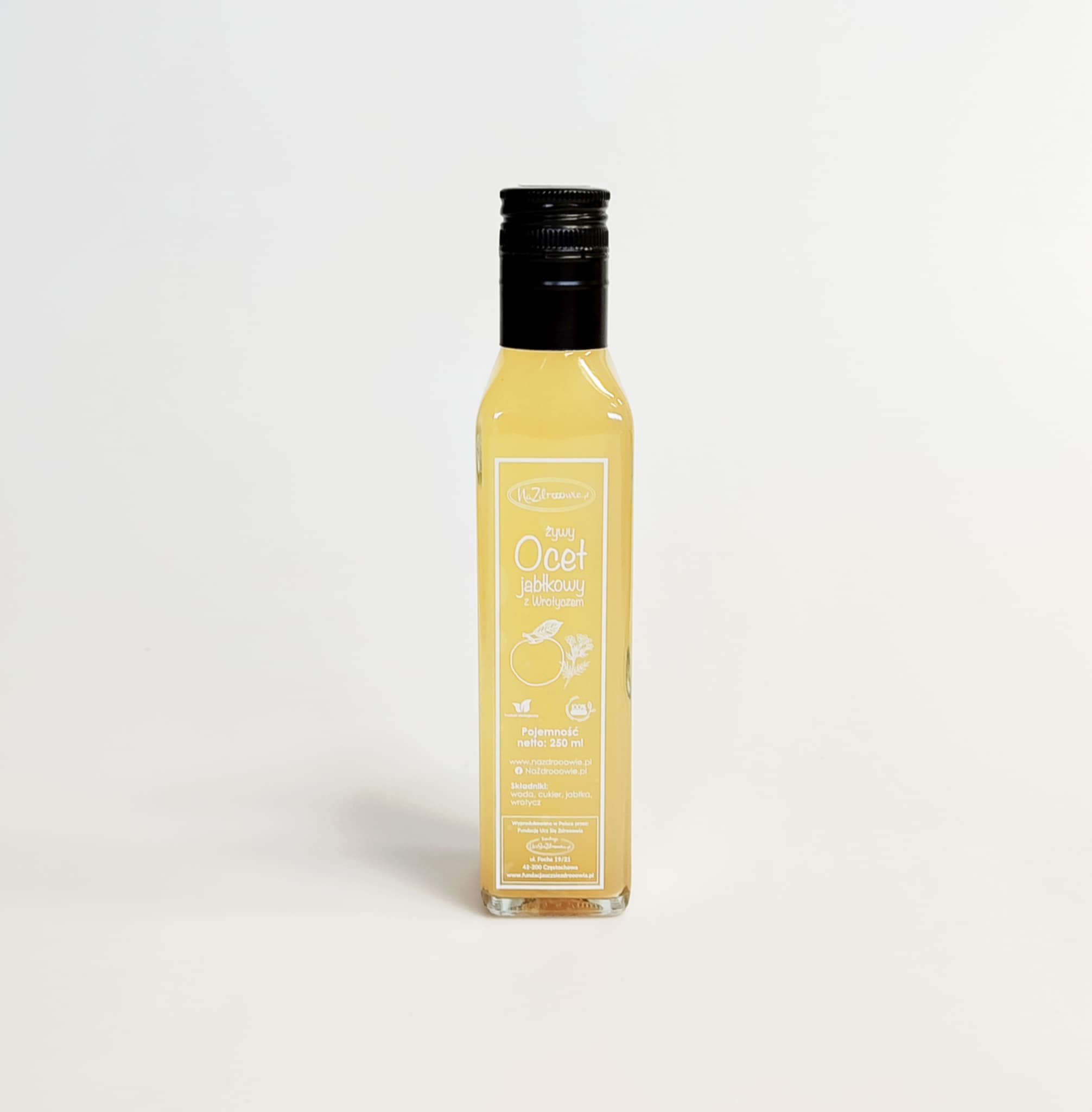 Żywy Ocet Jabłkowy z Wrotyczem 250 ml